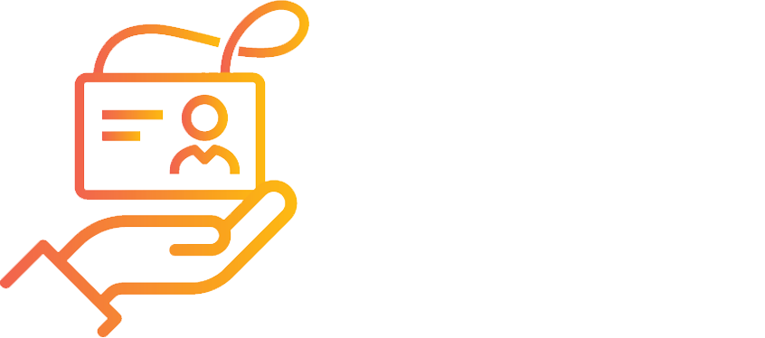 Hand holding a lanyard with image and text on it, TEXT: Scholarships for Attendees