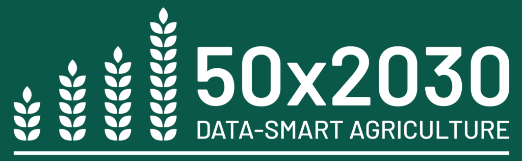 50x2030 logo, Text: 50X2030 Data-smart agriculture